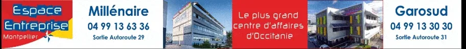 Espace Entreprise Montpellier — Millénaire (04 99 13 63 36) et Garosud (04 99 13 30 30), le plus grand centre d'affaires d'Occitanie